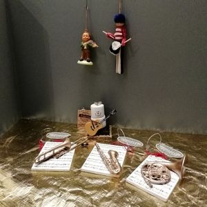 Holiday Musical Set of 6 Tree Ornaments